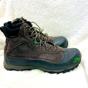 The North Face Green & Brown Ankle Boots Size 11.5
